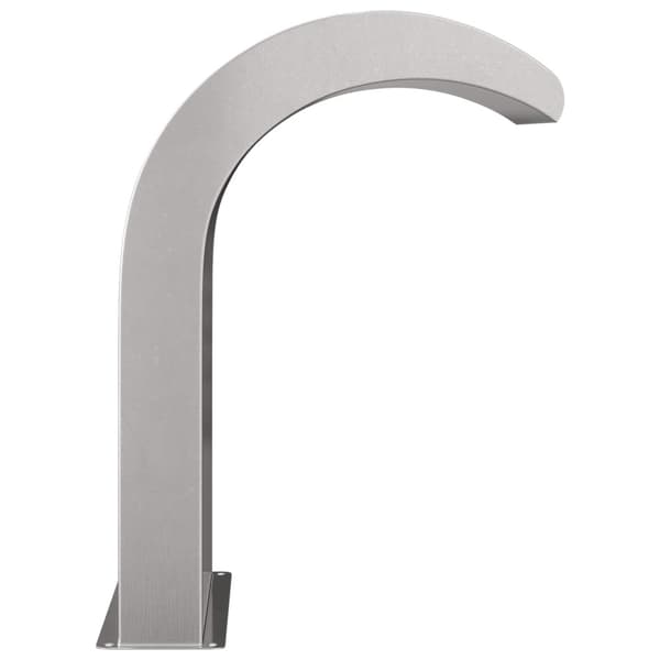 Poolfall med LED Rostfritt Stål 304 45 x 30 x 65 cm Silver