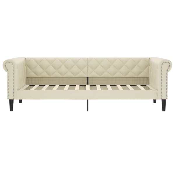 Dagbädd gräddvit 100x200 cm konstläder
