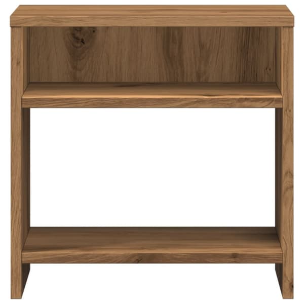 Sängbord 2 st ek 40x30x40 cm konstruerat trä