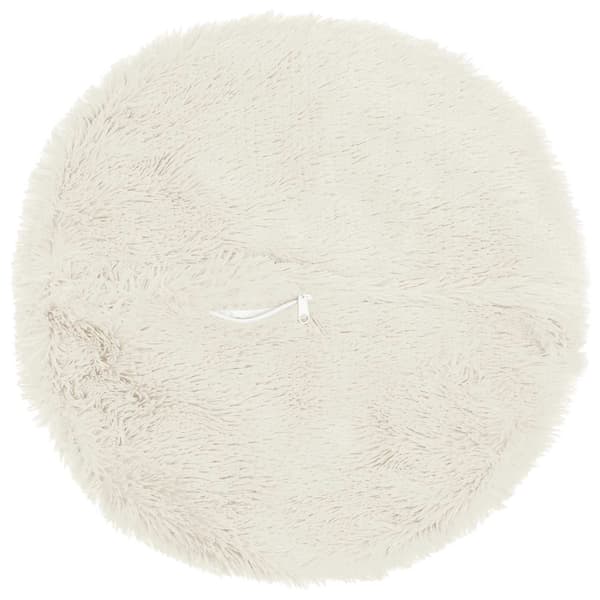 Kuddöverdrag 2 st HEERLEN Vit Ø 30 cm PV Fleece