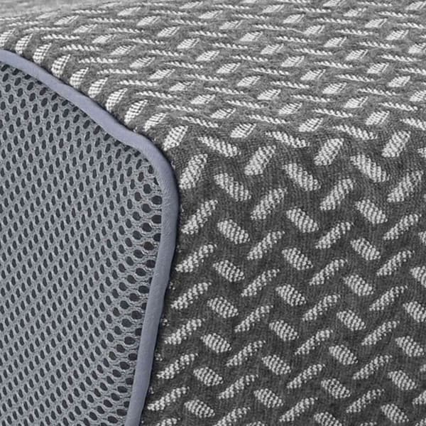 Kudde med kudde Grå 60 x 34 x 11 cm Polyester
