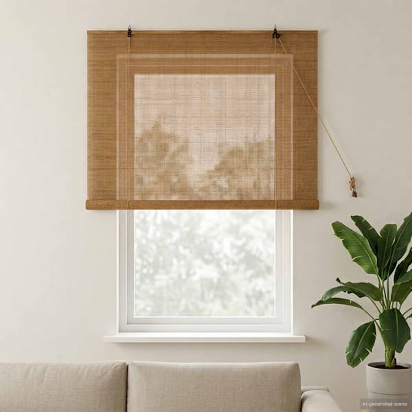 Rullgardin Brun 140 x 160 cm Bambu
