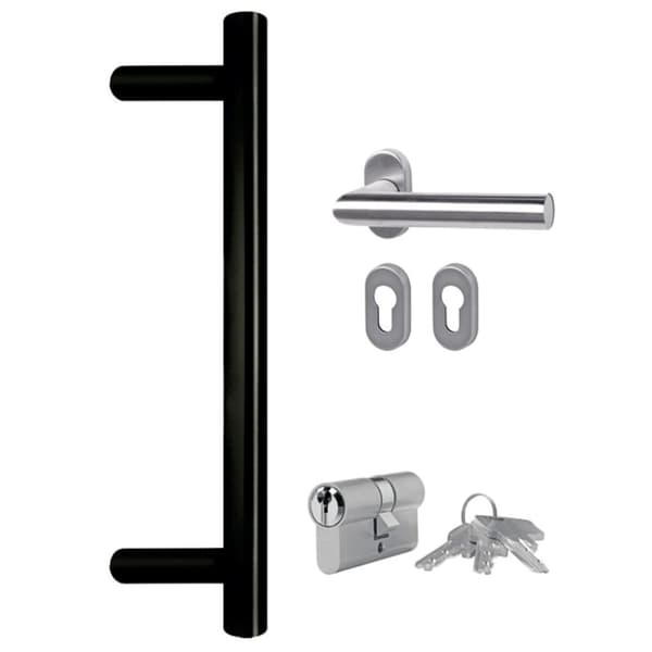 Ytterdörr vit 98x200 cm PVC