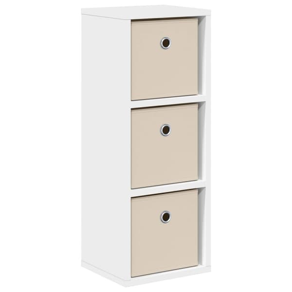 Sideboard med låda Vit 25,5 x 22 x 69,5 cm