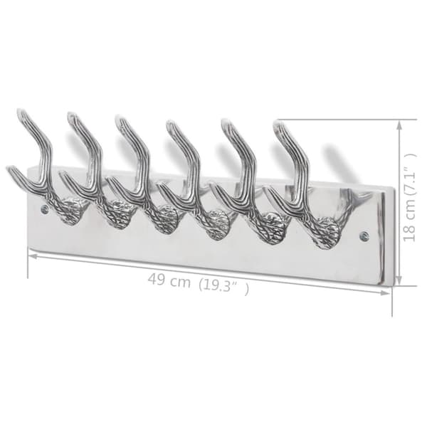 Kroklist 4 st silver aluminium