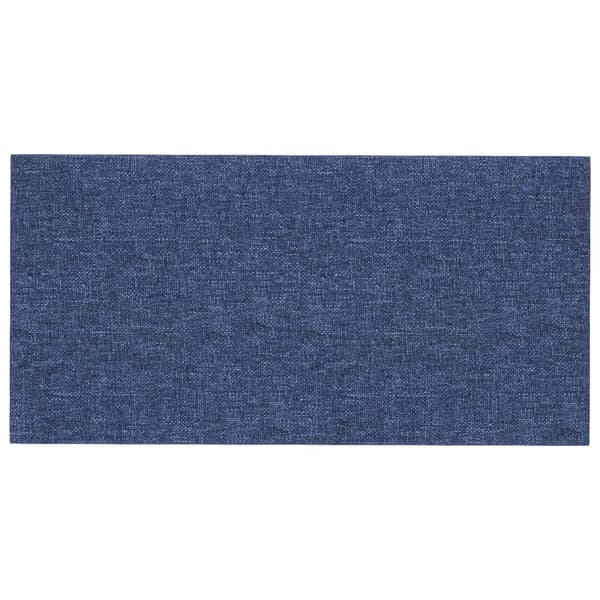 Väggsänggavel 12 pcs Blå 60 x 30 cm tyg