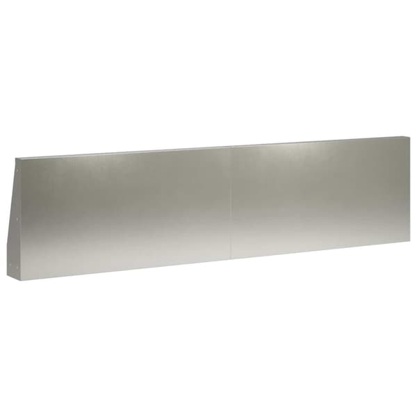 Stödvägg 2 st 80 x 12 x 50 cm Rostfritt stål Silver