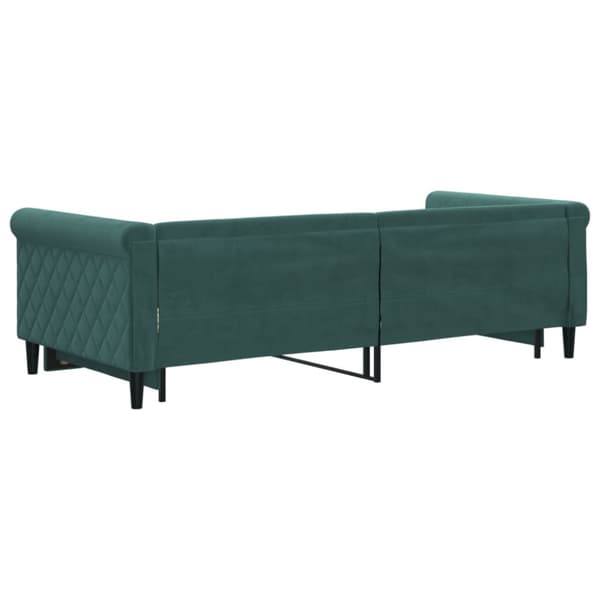 Dagbädd utdragbar mörkgrå 90x200 cm sammet