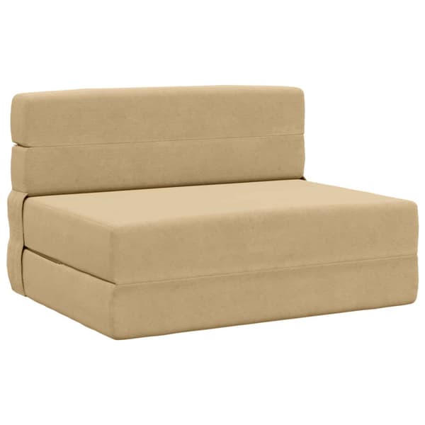 Fällbar Soffbed Grön grå 70 x 72 x 60 cm Tyg