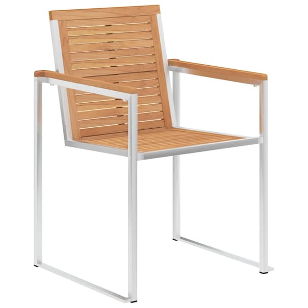 Trädgårdsstolar med dynor 4 st massiv teak