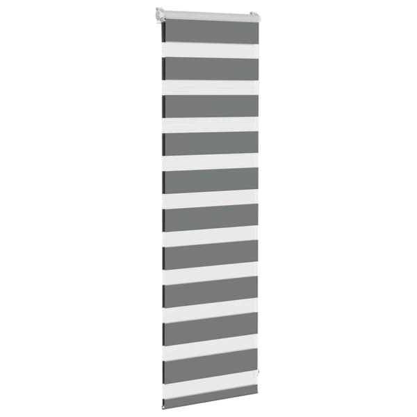 Rullgardin zebra mörkgrå 45x100 cm tyg bredd 40,9 cm polyester