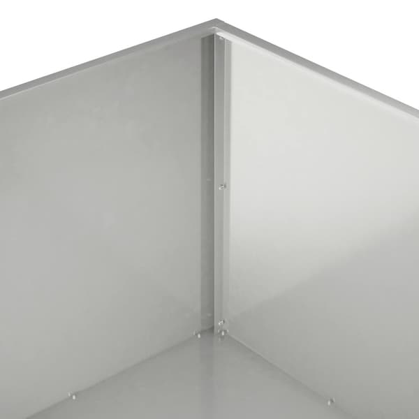 Trädgårdsplanterare 2 st Silver 60 x 60 x 40 cm Rostfritt stål