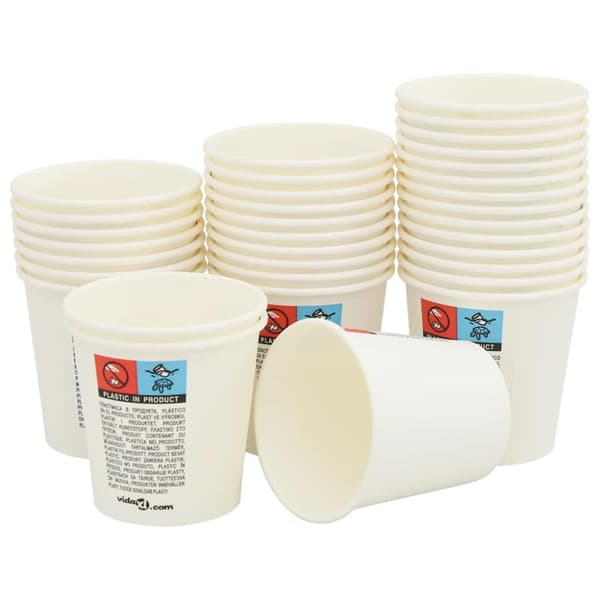 Kaffekoppar i papper 1000 st 4oz 100ml vit