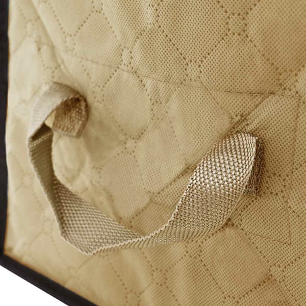 Förvaringslåda med transparent sidofönster 6 pcs Gräddvit