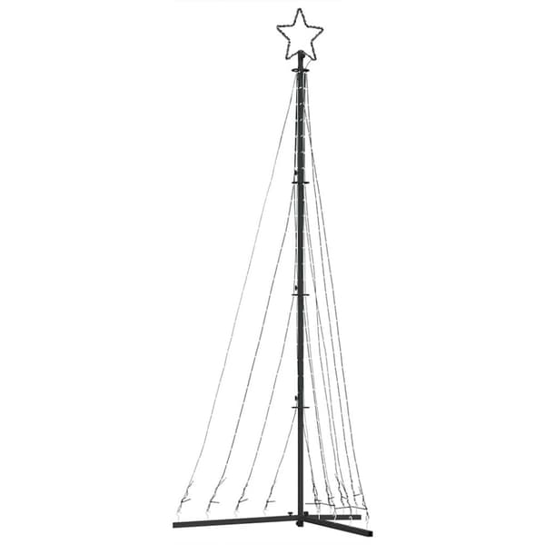 LED julgran 447 LEDs kallvit 250 cm