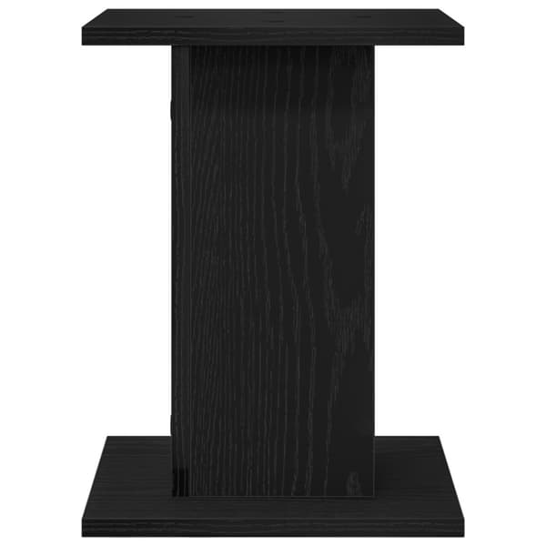 Växtställ 2 pcs Svart Ek 30 x 30 x 40 cm Konstruerat trä