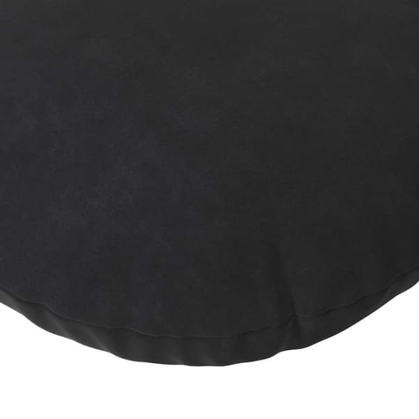 Sittkuddar 2 pcs Svart Ø 40 x 13 cm Sammet
