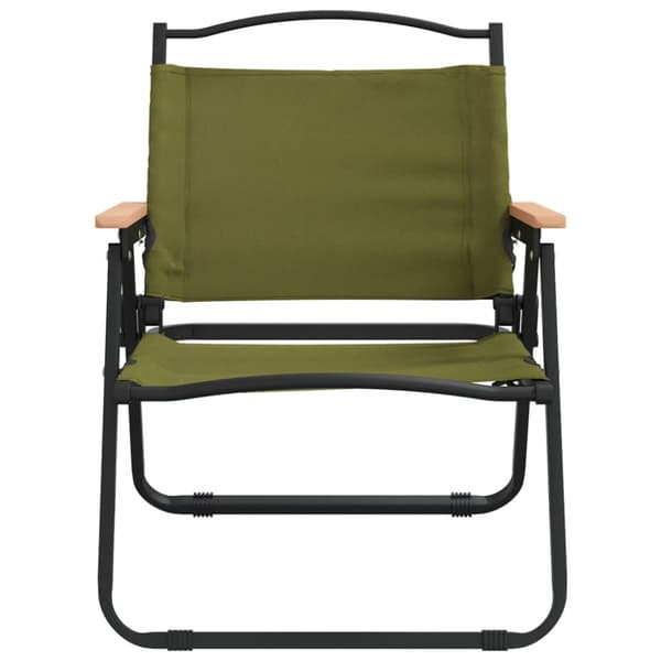 Campingstolar 2 st grön 54x43x59cm oxfordtyg
