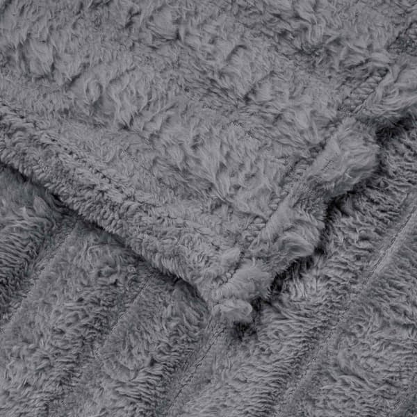 Kastfilt Mörkgrå 150 x 130 cm Fleece