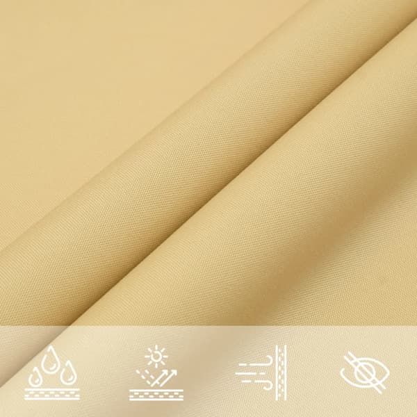 Solsegel sandfärgat 4x2 m 100% polyesteroxford
