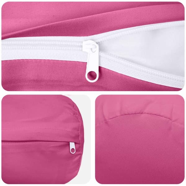 Kuddöverdrag 6 st HEERLEN Rosa Ø 15 x 40 cm Polyester