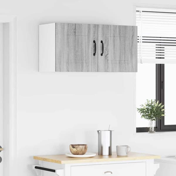 Diskmaskin panel med lagring Kalmar Grå Sonoma 80 x 31 x 40 cm