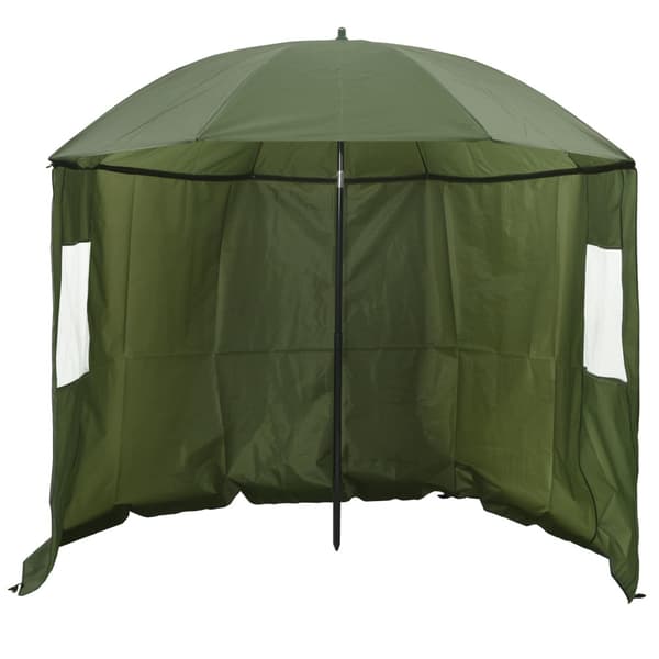 Fiskestångsparaply 290 x 225 cm Oxford Polyester Gul armé