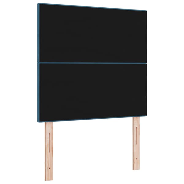 Huvudgavel Mörkblå 80 cm Sammet