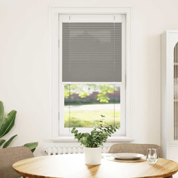 Plisserad persienn antracit 65x150cm tyg bredd 64,4cm polyester