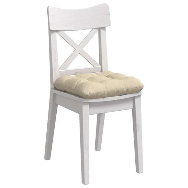 Sittkuddar 4 pcs Kräm 40 x 40 x 12 cm tyg