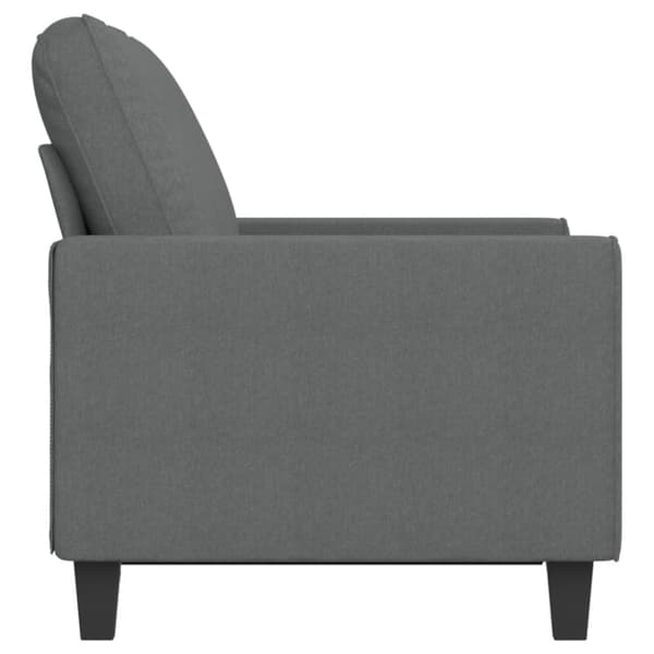 Soffa 2-sits mörkgrå 120 cm tyg