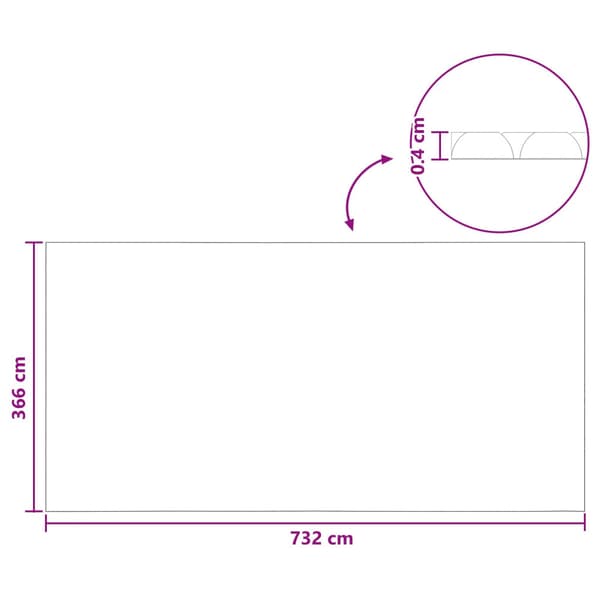 Poolöverdrag Extra Tung Blå 732 x 366 cm PE