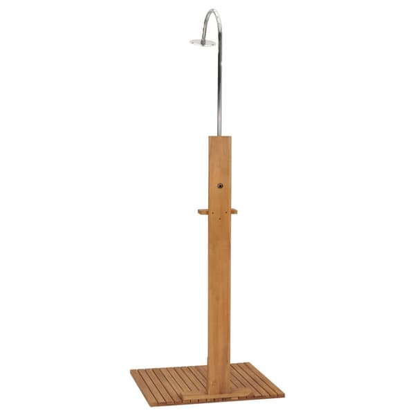 Trädgårdsdusch 75x75x210 cm massiv teak