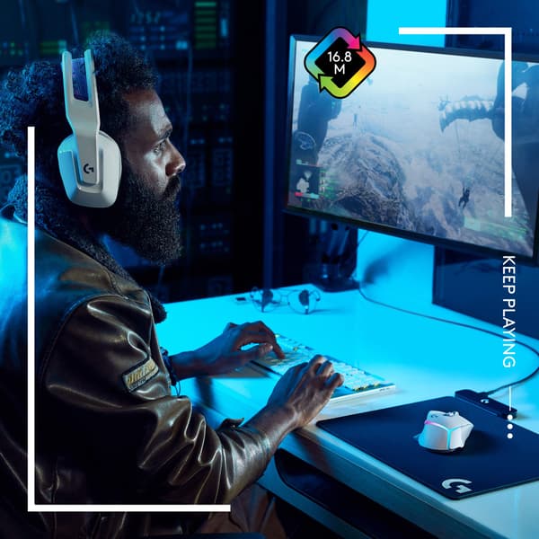 Logitech G G502 X Plus datormöss högerhand RF Trådlös Optisk 25600 DPI