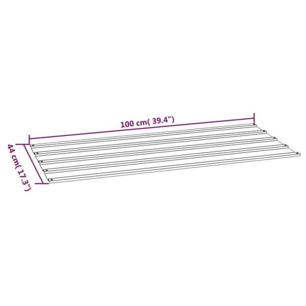 Takplåt 12 st rostfärgad 100x44 cm rosttrögt stål