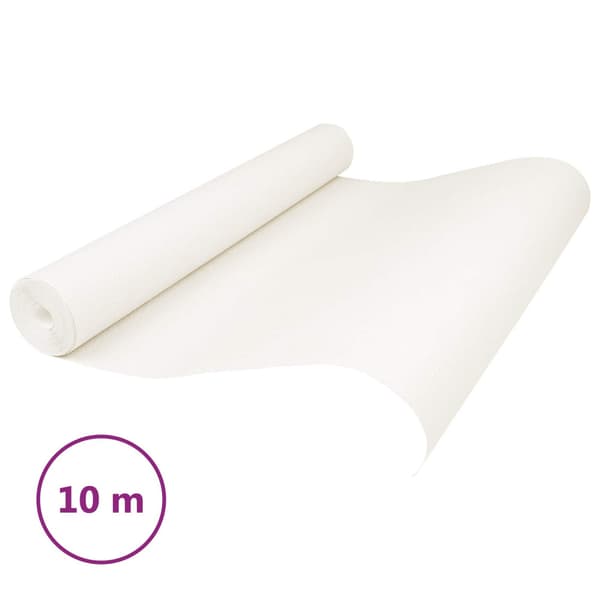3D Solid Tapet Randig Gräddvit 10 x 0,53 m Non-woven tyg