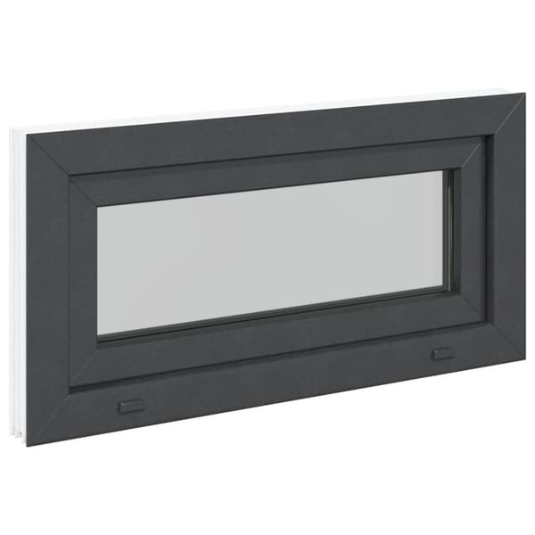 Källarfönster RISOR 80 x 40 cm PVC och glas