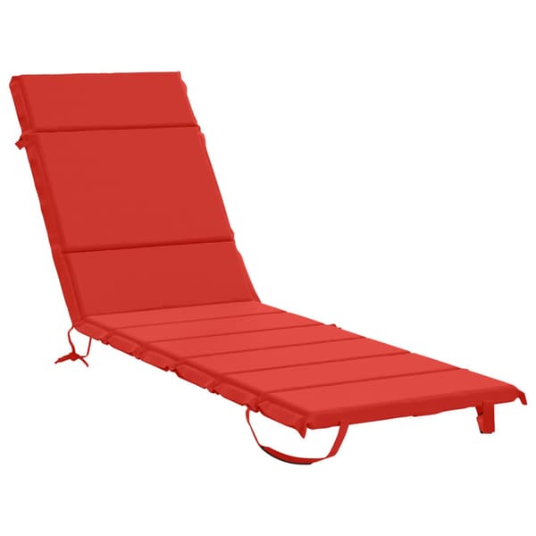 Solstol Kudde GEMERT 100% Polyester Röd 200 x 60 x 3 cm
