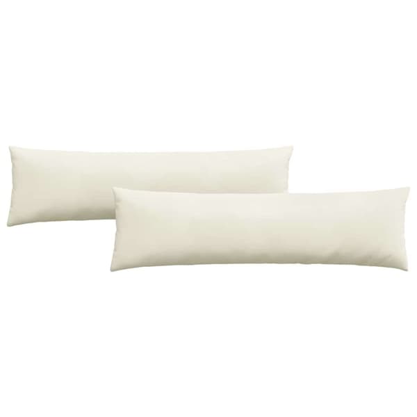 Sofakuddar 2 pcs Kräm 145 x 40 cm Kordread tyg