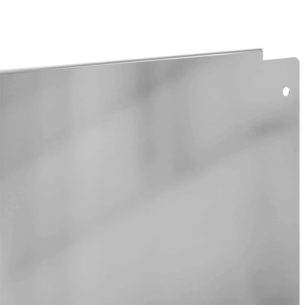 Kant för gräsmatta 20 pcs 100 x 12 cm Stål Silver