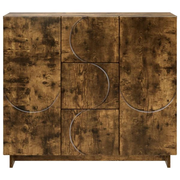 Sideboard Rökt ek 85.5 x 31 x 75 cm Konstruerat trä