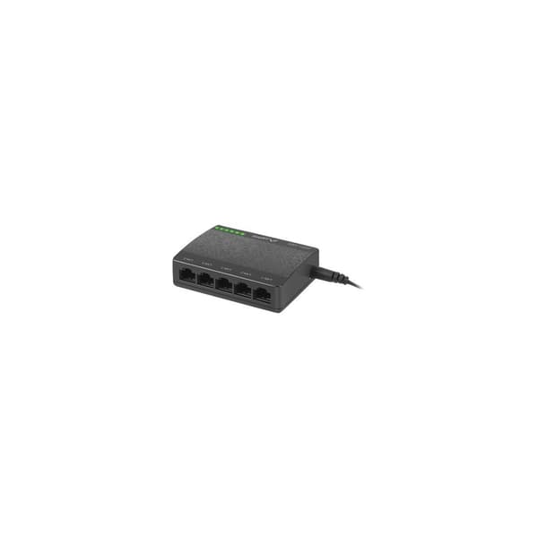 Lanberg DSP1-1005 - switch - 5 portar - ohanterad