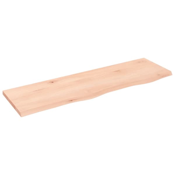 Hyllplan 100x30x2 cm obehandlad massiv ek