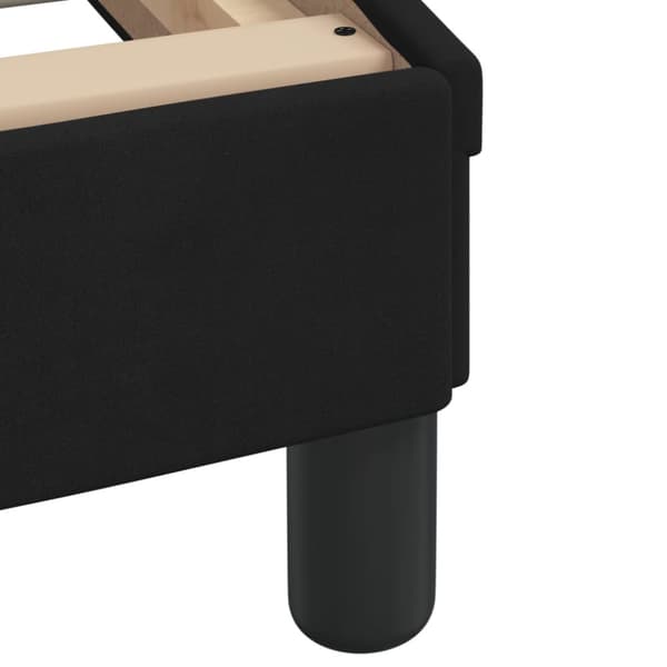 Bed Frame with Headboard "Dover" Black 90x190 cm Velvet