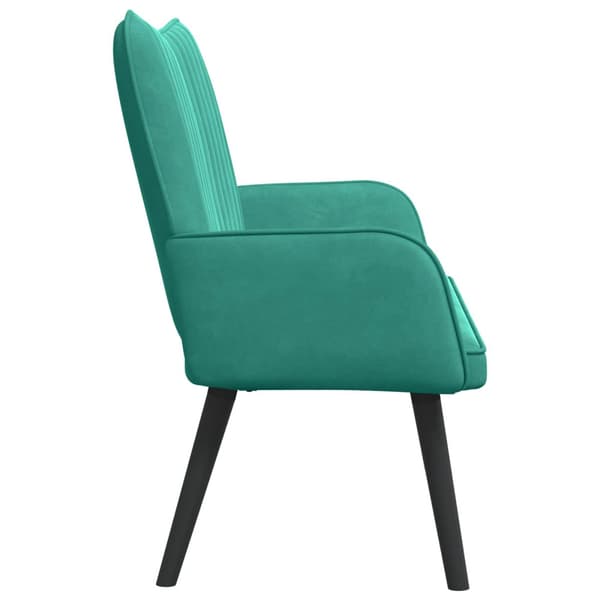 Tvåsitssoffa Turkos 115 x 61 x 87 cm Sammet