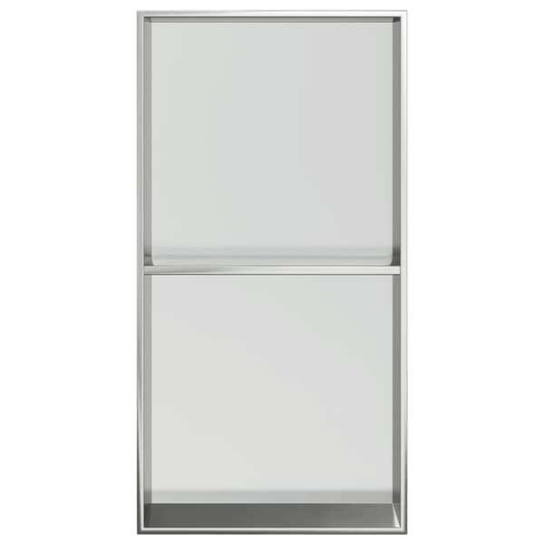 Duschnisch borstad silver 32x62x9 cm rostfritt stål