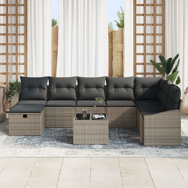 Soffset med kudde 8 pcs konstrotting