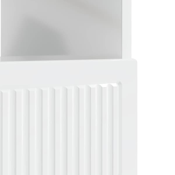 LED TV-skåp Vit högglans Konstruerat trä