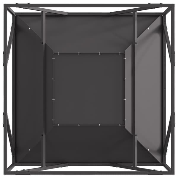 Eldstad Svart 80 x 80 x 40 cm Stål