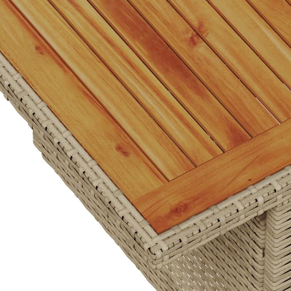 Trädgårdsoffset 11 st Beige Poly rattan